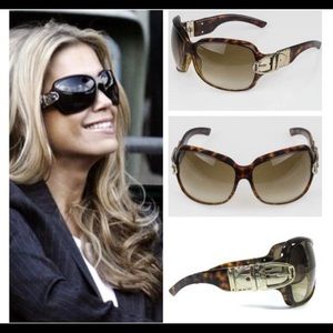 Gucci Brown Tortoise Buckle Sunglasses model 2591S